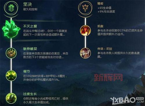 LOL大树上单天赋解析:不灭之握的最佳搭配