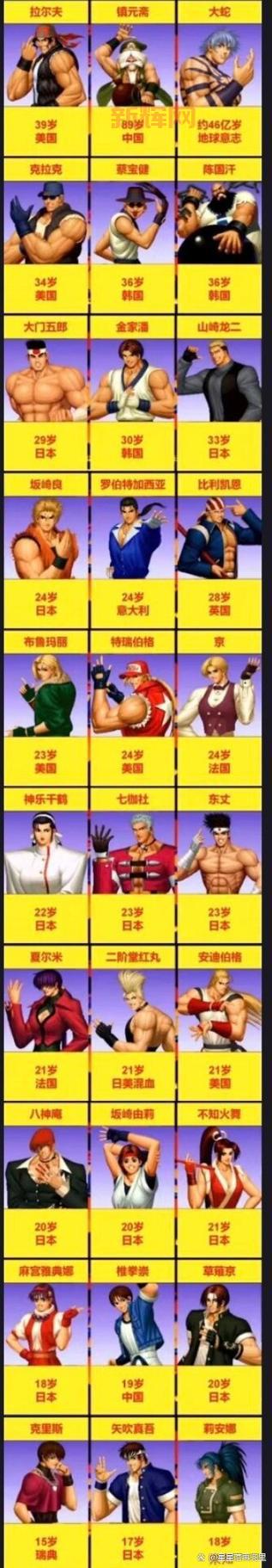 拳皇人物介绍带：深入了解每位格斗英雄的独特魅力