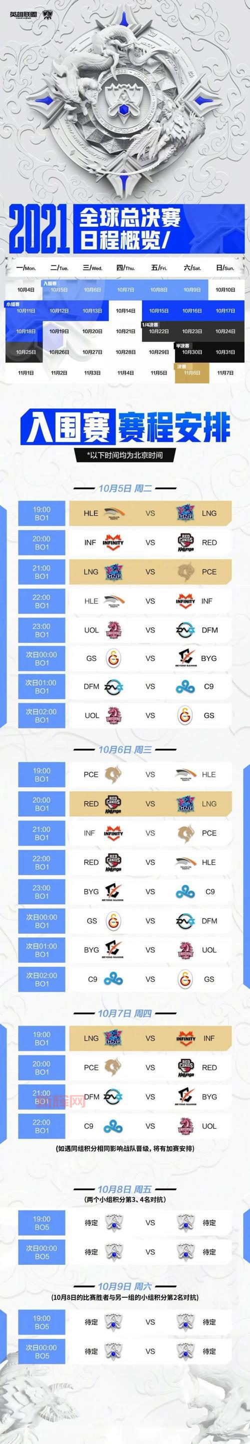 s11全球总决赛赛程表官方版，看比赛就用它！