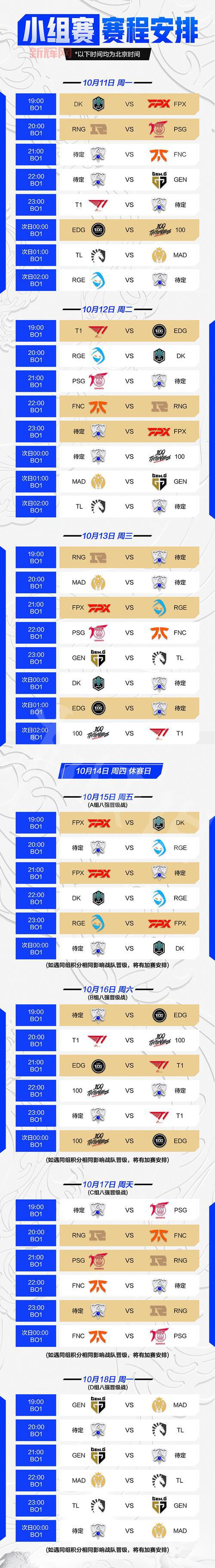 s11全球总决赛赛程表官方版，看比赛就用它！