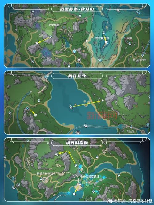 原神蒙德地灵龛分布图及其钥匙位置详解，萌新必看！