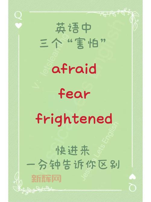 英语单词fear的多重含义与用法详解