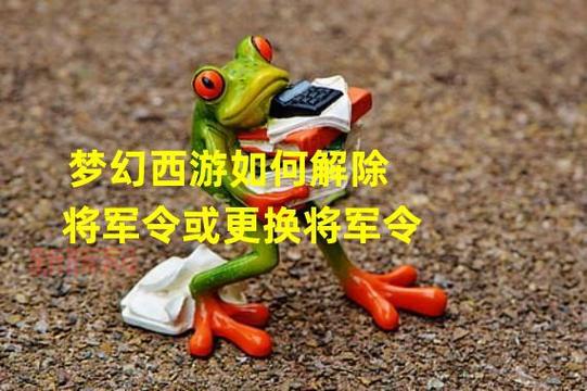 梦幻西游将军令解绑