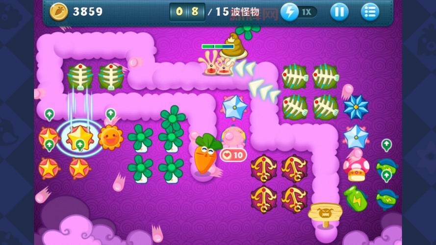 保卫萝卜挑战1关卡攻略,教你轻松拿金牌!