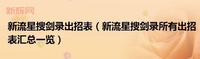 新流星搜剑录激活码免费领取指南