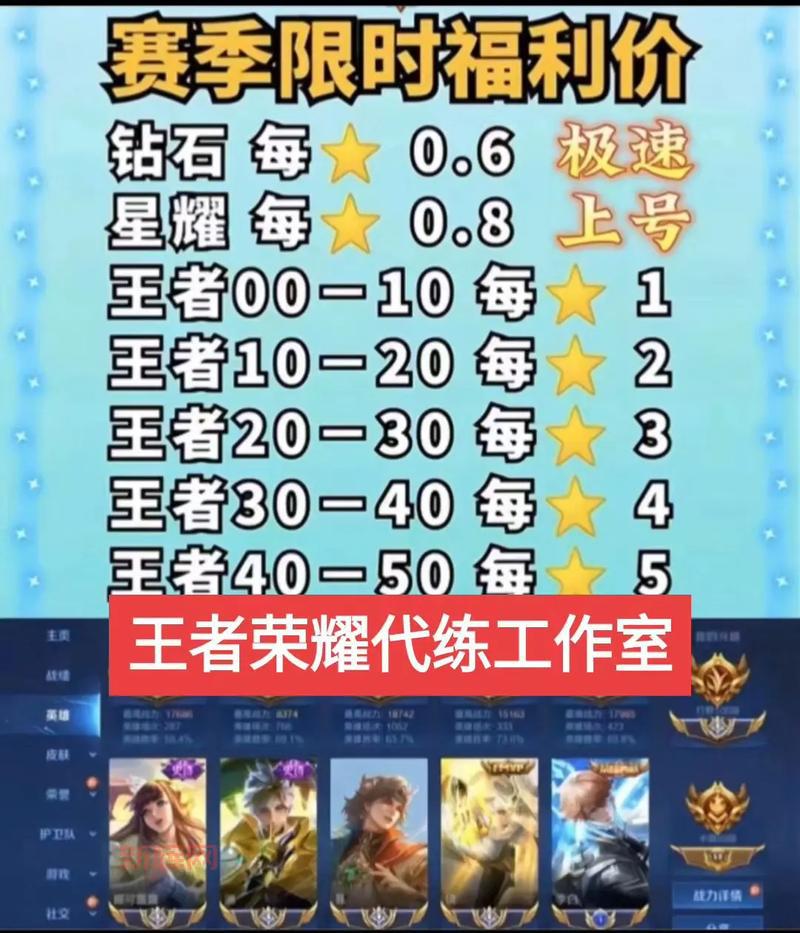 代练价格表王者荣耀多少钱？看完这份清单就懂了！