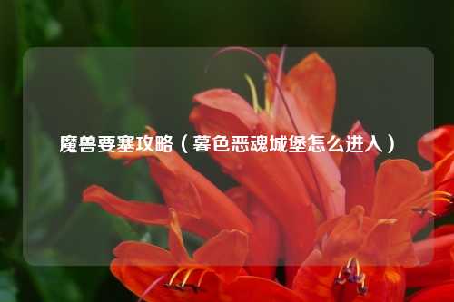 魔兽要塞攻略（暮色恶魂城堡怎么进入）