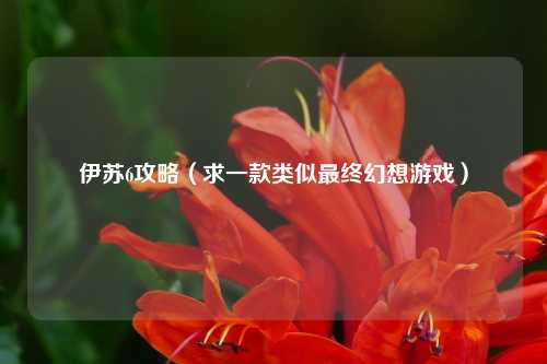 伊苏6攻略（求一款类似最终幻想游戏）