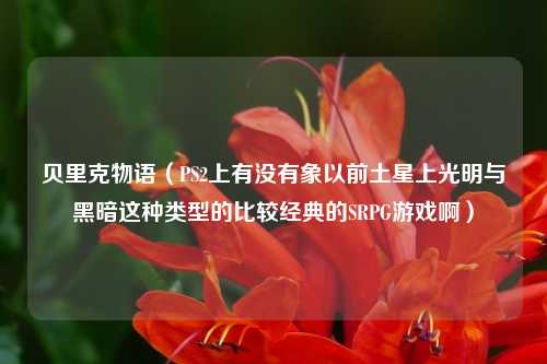 贝里克物语（PS2上有没有象以前土星上光明与黑暗这种类型的比较经典的SRPG游戏啊）