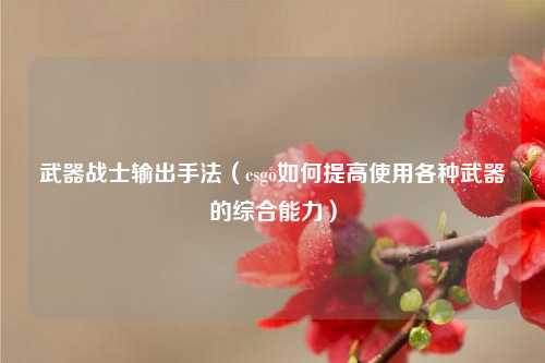 武器战士输出手法（csgo如何提高使用各种武器的综合能力）