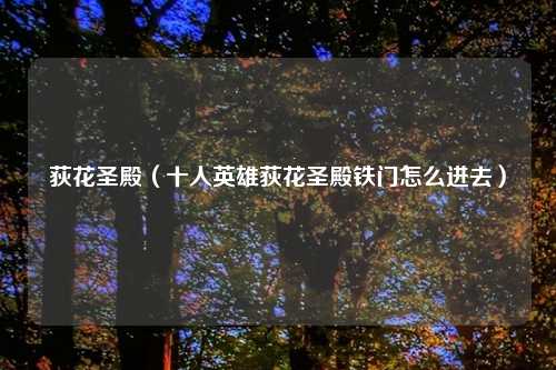 荻花圣殿(十人英雄荻花圣殿铁门怎么进去)