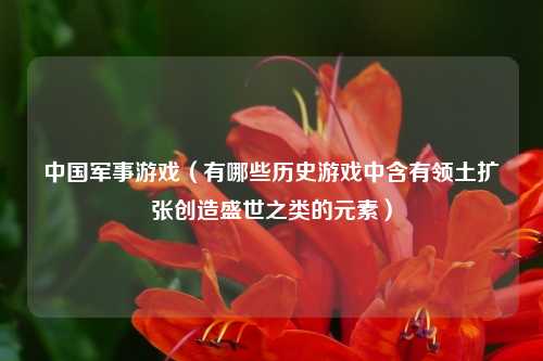 中国军事游戏（有哪些历史游戏中含有领土扩张创造盛世之类的元素）