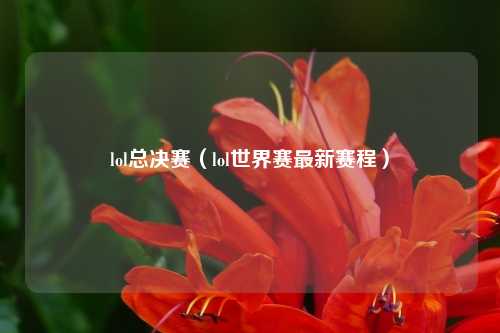 lol总决赛（lol世界赛最新赛程）
