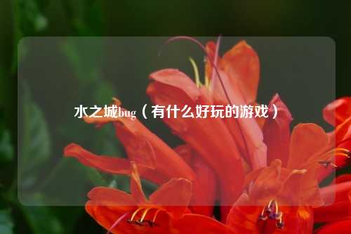 水之城bug（有什么好玩的游戏）