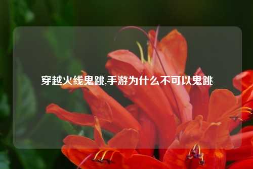 穿越火线鬼跳,手游为什么不可以鬼跳