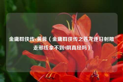金庸群侠传x黄蓉（金庸群侠传之苍龙逐日射雕走邪线拿不到9阴真经吗）