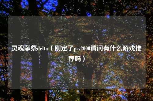 灵魂献祭delta（刚定了psv2000请问有什么游戏推荐吗）