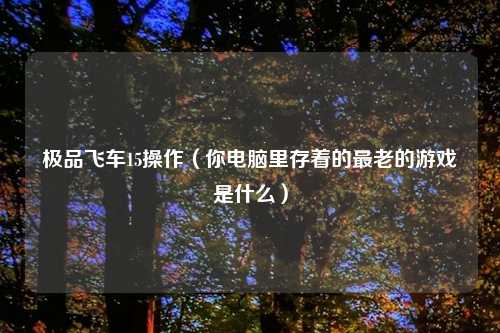 极品飞车15操作（你电脑里存着的最老的游戏是什么）