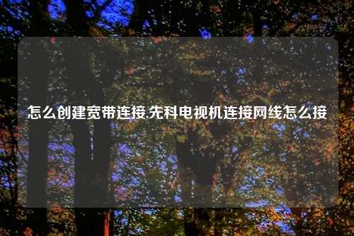 怎么创建宽带连接,先科电视机连接网线怎么接