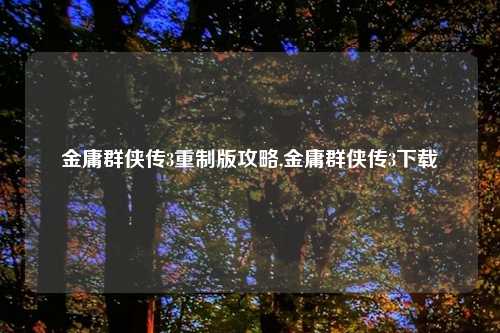 金庸群侠传3重制版攻略,金庸群侠传3下载