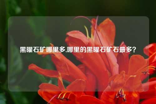 黑曜石矿哪里多,哪里的黑曜石矿石最多？