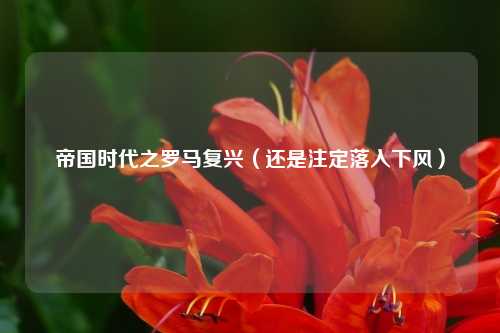 帝国时代之罗马复兴（还是注定落入下风）