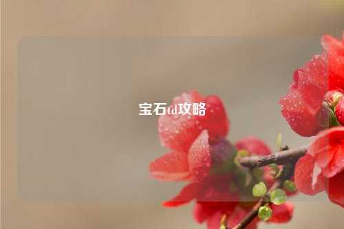 宝石td攻略