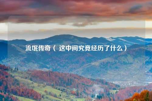 流氓传奇（ 这中间究竟经历了什么）