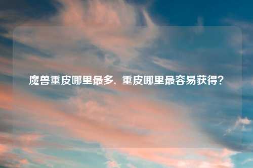 魔兽重皮哪里最多,  重皮哪里最容易获得？