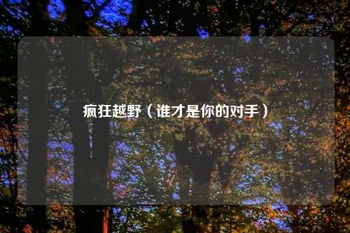 疯狂越野（谁才是你的对手）