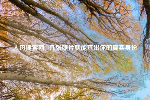 人肉搜索网,  几张照片就能查出你的真实身份