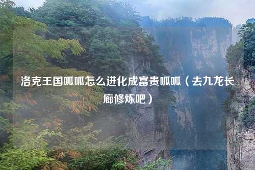 洛克王国呱呱怎么进化成富贵呱呱（去九龙长廊修炼吧）