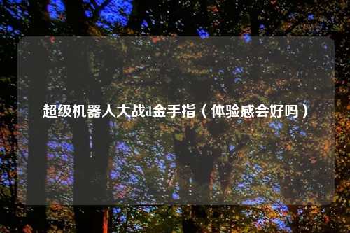 超级机器人大战d金手指（体验感会好吗）