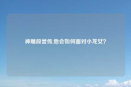 神雕段誉传,他会如何面对小龙女？
