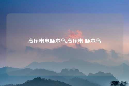 高压电电啄木鸟,高压电 啄木鸟