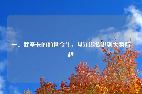 一、武圣卡的前世今生，从江湖传说到大势所趋