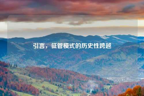 引言，征管模式的历史性跨越