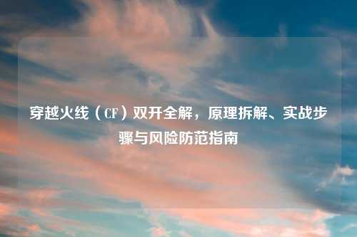 穿越火线（CF）双开全解，原理拆解、实战步骤与风险防范指南