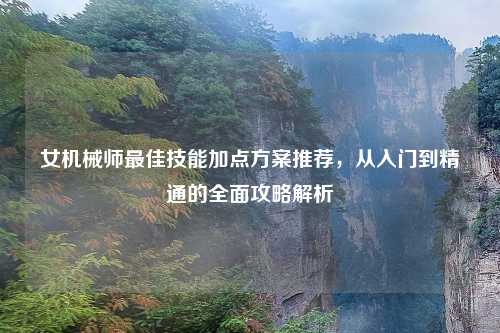 女机械师最佳技能加点方案推荐，从入门到精通的全面攻略解析