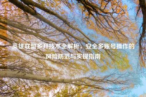 英雄联盟多开技术全解析，安全多账号操作的风险防范与实现指南