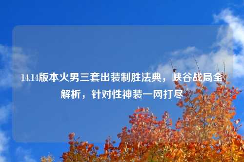 14.14版本火男三套出装制胜法典，峡谷战局全解析，针对性神装一网打尽