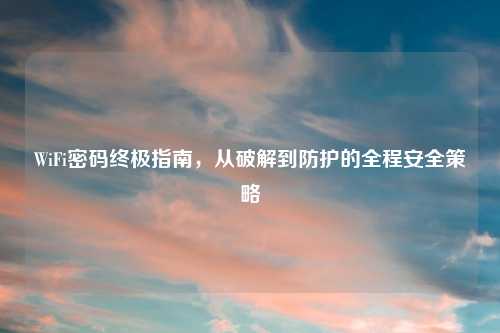 WiFi密码终极指南，从破解到防护的全程安全策略