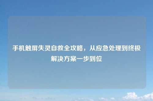 手机触屏失灵自救全攻略，从应急处理到终极解决方案一步到位