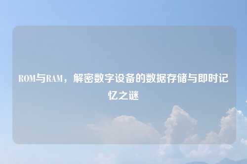 ROM与RAM,解密数字设备的数据存储与即时记忆之谜