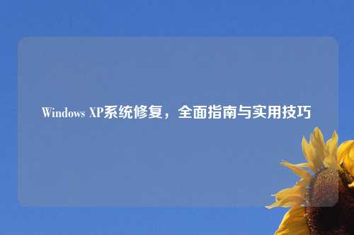 Windows XP系统修复，全面指南与实用技巧