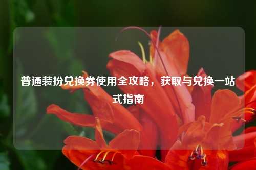 普通装扮兑换券使用全攻略，获取与兑换一站式指南