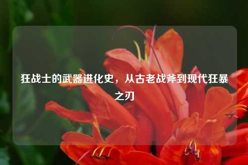 狂战士的武器进化史,从古老战斧到现代狂暴之刃