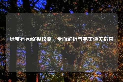 绿宝石493终极攻略，全面解析与完美通关指南