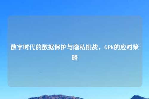 数字时代的数据保护与隐私挑战，GPK的应对策略