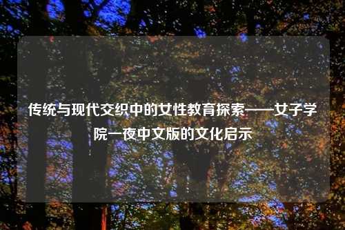 传统与现代交织中的女性教育探索——女子学院一夜中文版的文化启示